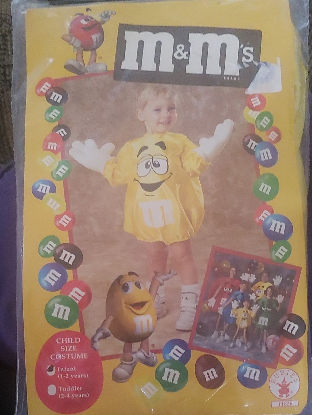 M&M'S Yellow Kids Character Costume - Yellow